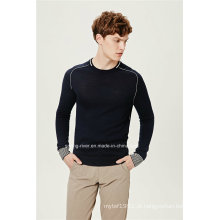 Acrílico Lã Redonda Pescoço Homens Pullover Knitwear